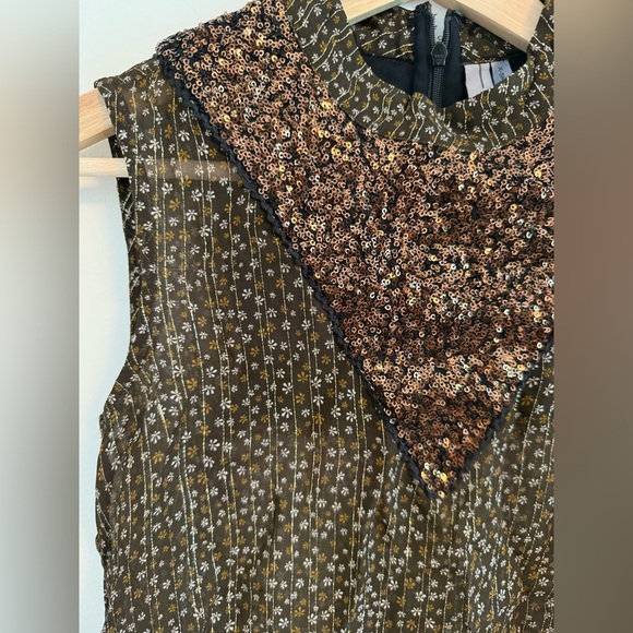 Bl-nk Janetta Tank Top Brown Sequin - Picture 6 of 8